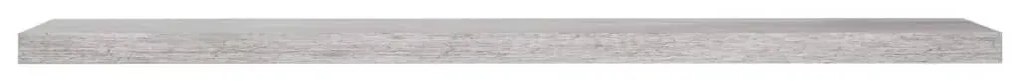 Prateleiras de parede 2 pcs 120x23,5x3,8cm MDF cinzento-cimento