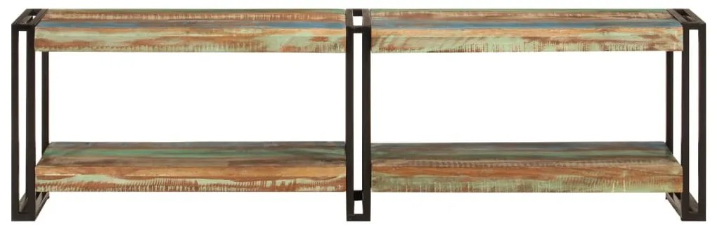 Móvel de TV 140x30x40 cm madeira recuperada maciça