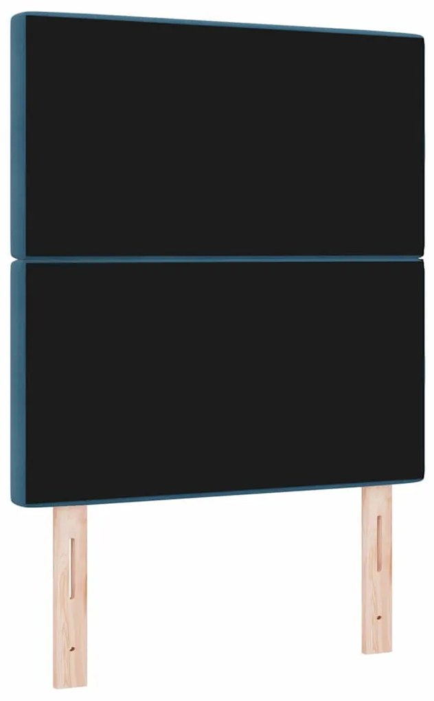 Cabeceira LED Azul Escuro, 80 cm, Veludo
