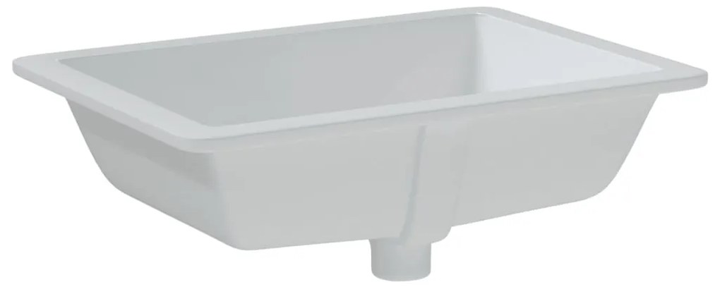 Lavatório casa de banho retangular 55,5x40x18,5 cerâmica branco