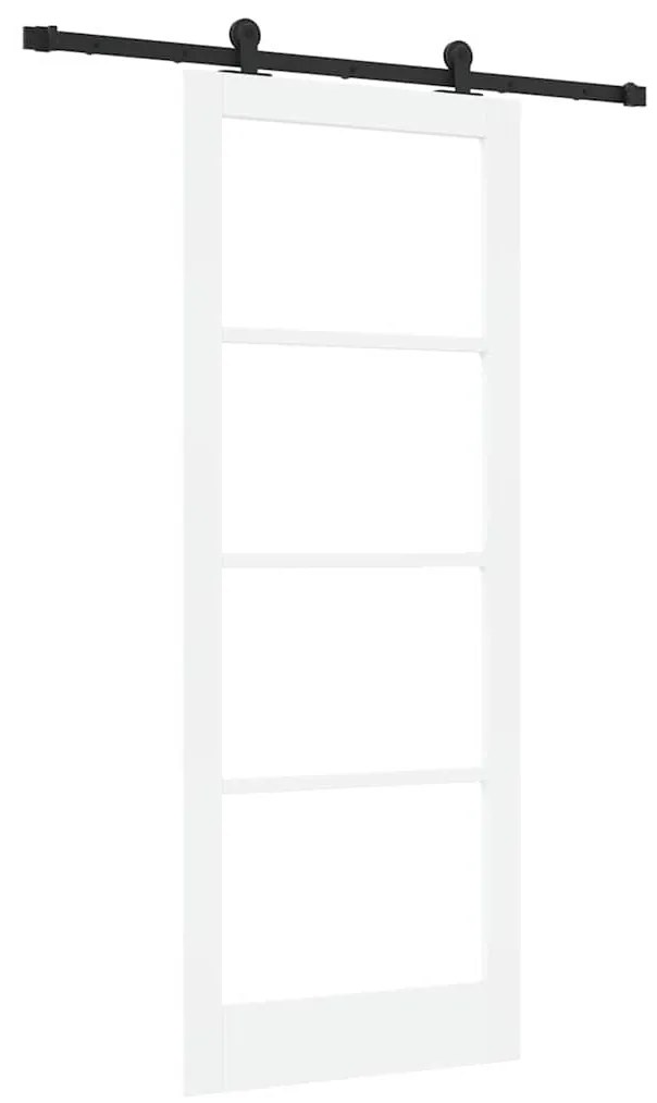 Porta Deslizante vidaXL com Conjunto de Ferragens 'ORKDAL'Branca 83x21