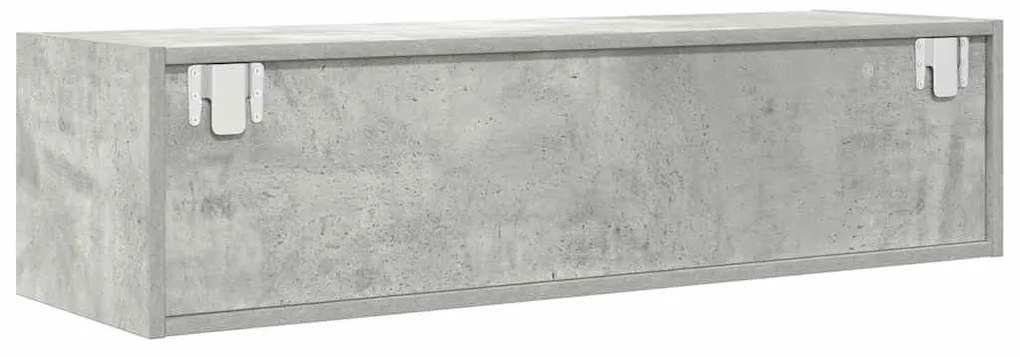 Móvel de TV 100x31x25,5 cm derivados de madeira cinza cimento