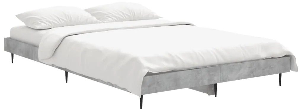 Estrutura de cama 120x190 cm derivados de madeira cinza cimento