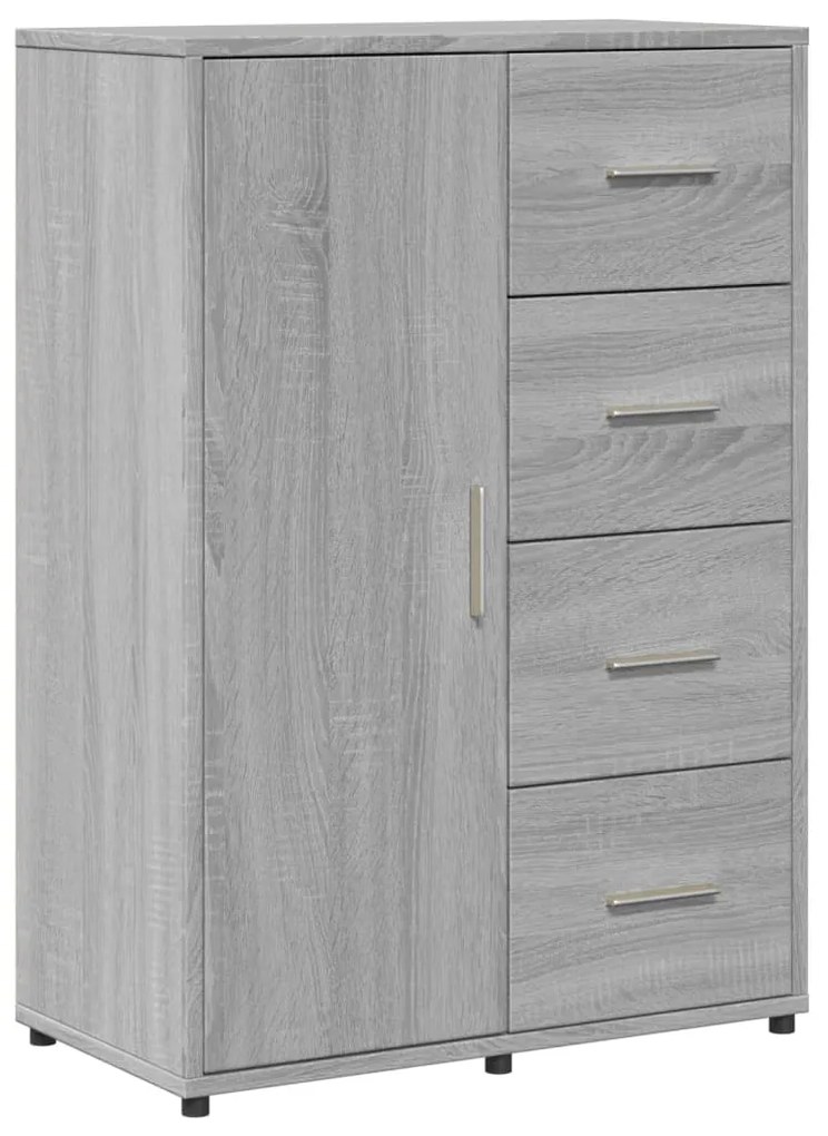 Aparadores 2 pcs 60x31x84 cm derivados madeira cinzento sonoma