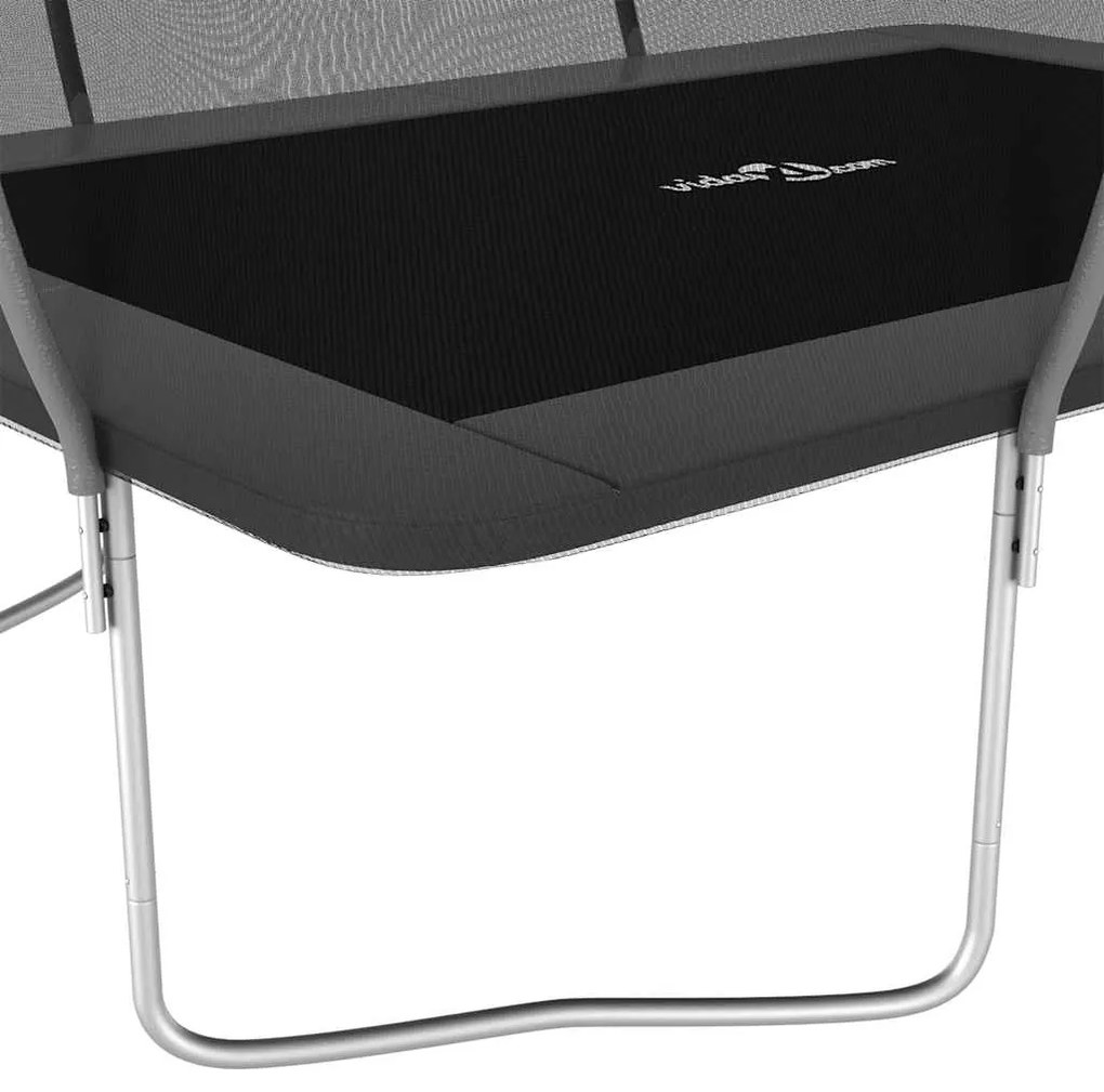 Conjunto de trampolim retangular 335x244x90 cm 150 kg