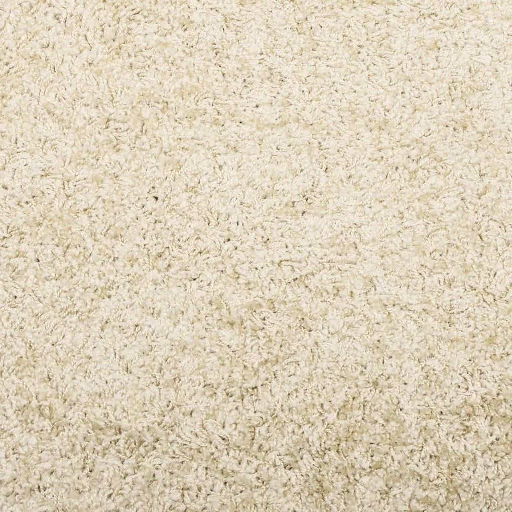 Tapete shaggy de pelo alto 80x150 cm dourado
