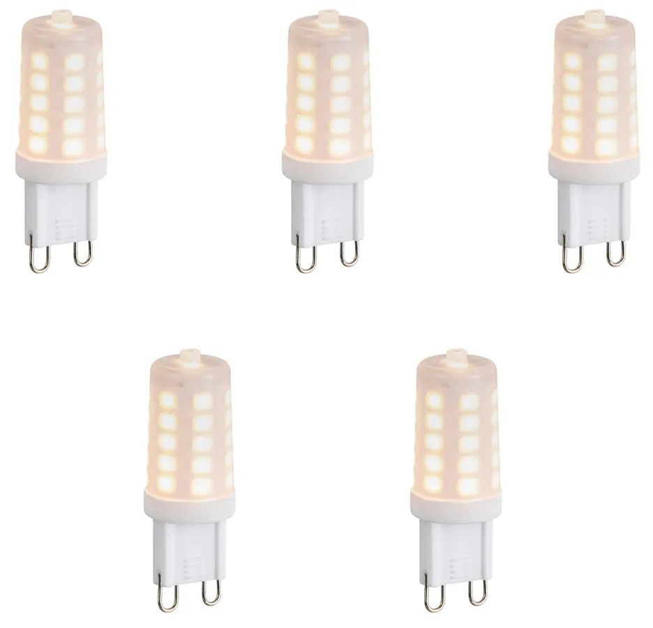 Conjunto de 5 Lâmpadas LED G9 Reguláveis Opala 1.2W 100 lm 2200K