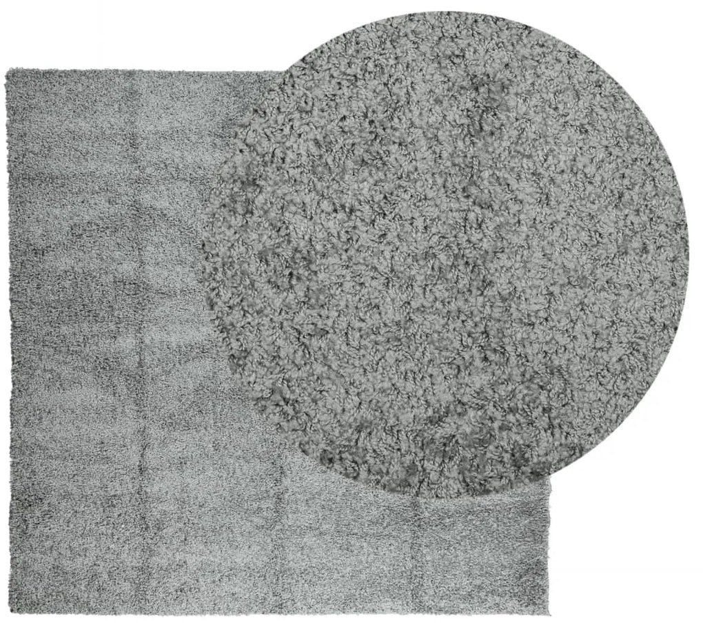 Tapete shaggy de pelo alto PAMPLONA 120x120 cm verde