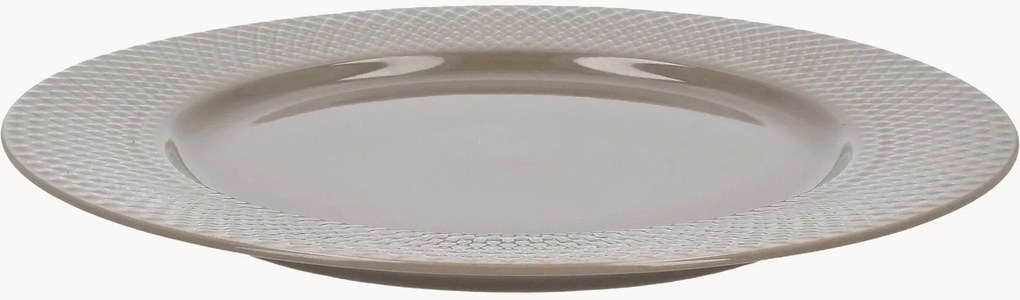 Prato de jantar em porcelana Rhombe Earth