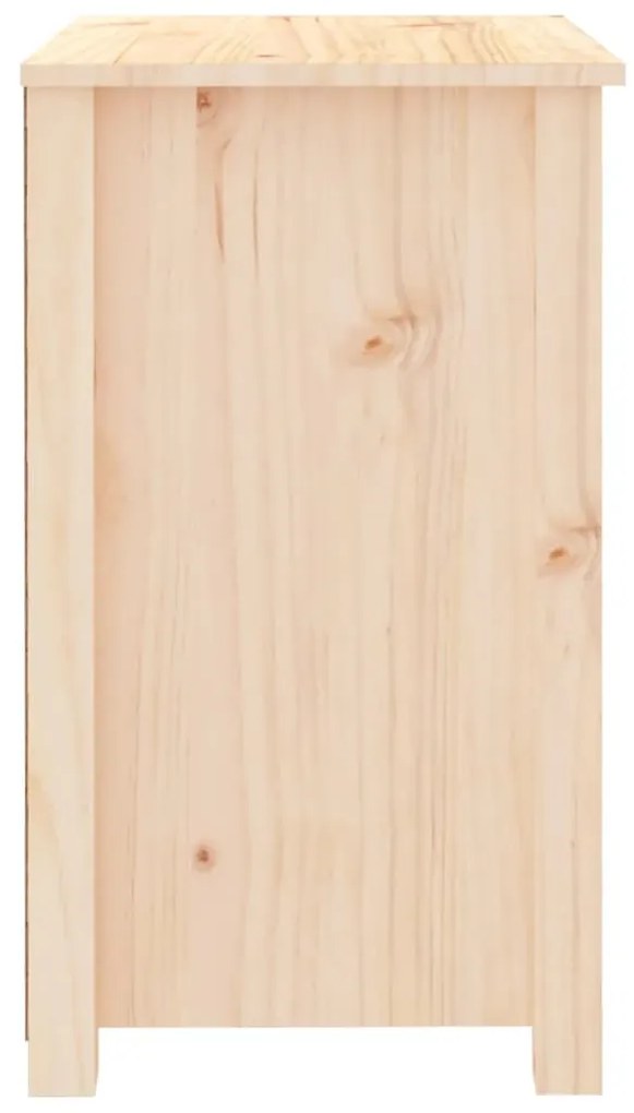 Mesa de cabeceira 50x35x61,5 cm madeira de pinho maciça