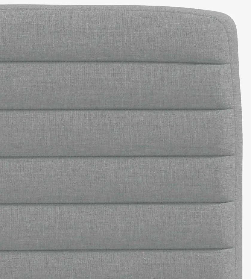 Cadeiras de jantar 4 pcs tecido cinzento-claro