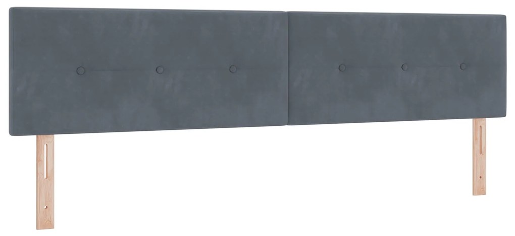 Cama Box Spring com Colchão vidaXL Cinza Escuro 200x200 cm Veludo