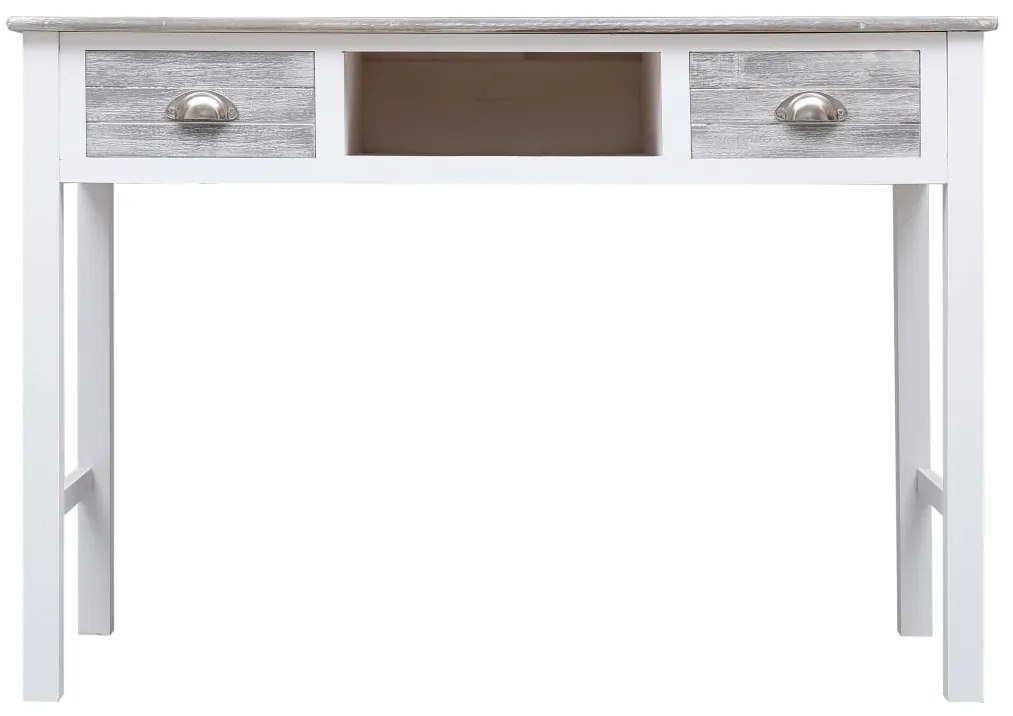 Secretária 110x45x76 cm madeira cinzento
