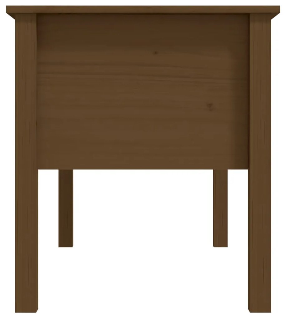 Mesa de centro 102x49x55 cm pinho maciço castanho mel