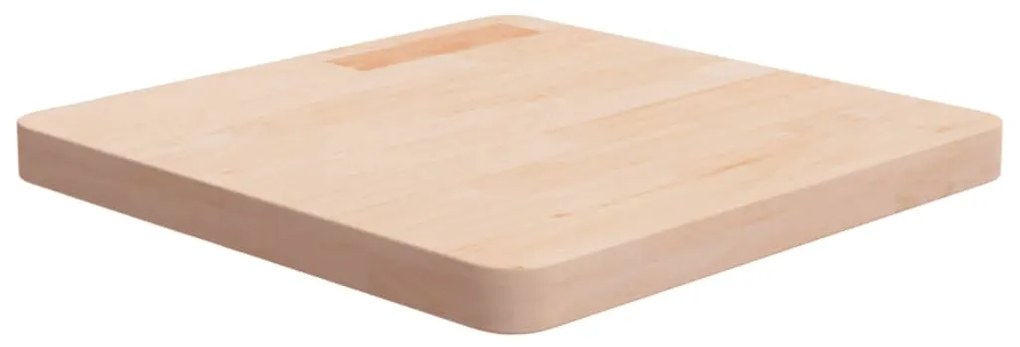 Tampo de mesa quadrado 50x50x4 cm carvalho maciço não tratado