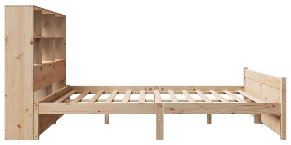 Cama com estante sem colchão 120x200 cm pinho maciço