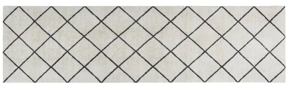 Tapete de cozinha lavável 45x150 cm veludo padrão quadrados