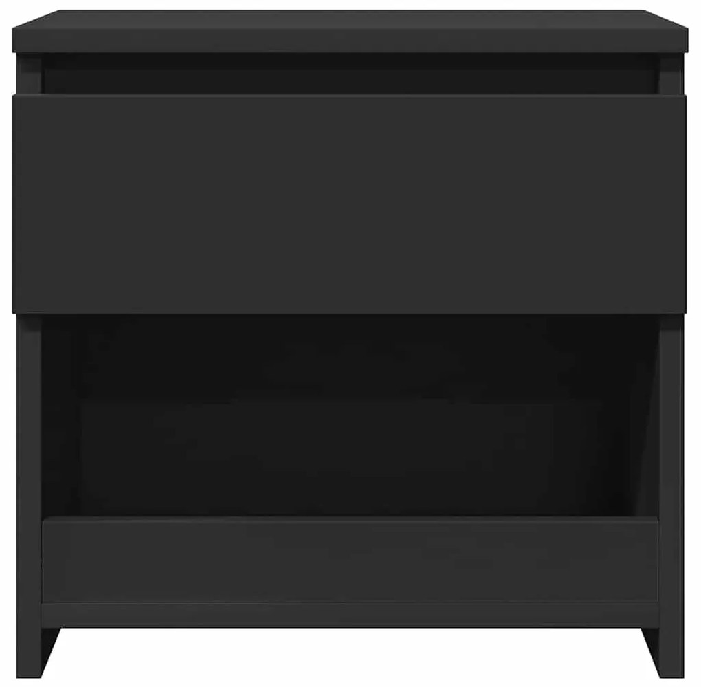 Mesa de cabeceira 40x30x39 cm contraplacado preto