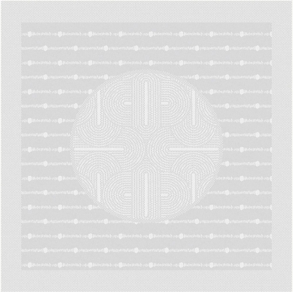 Guardanapos jacquard Le Cercle Blanc, conjunto de 4