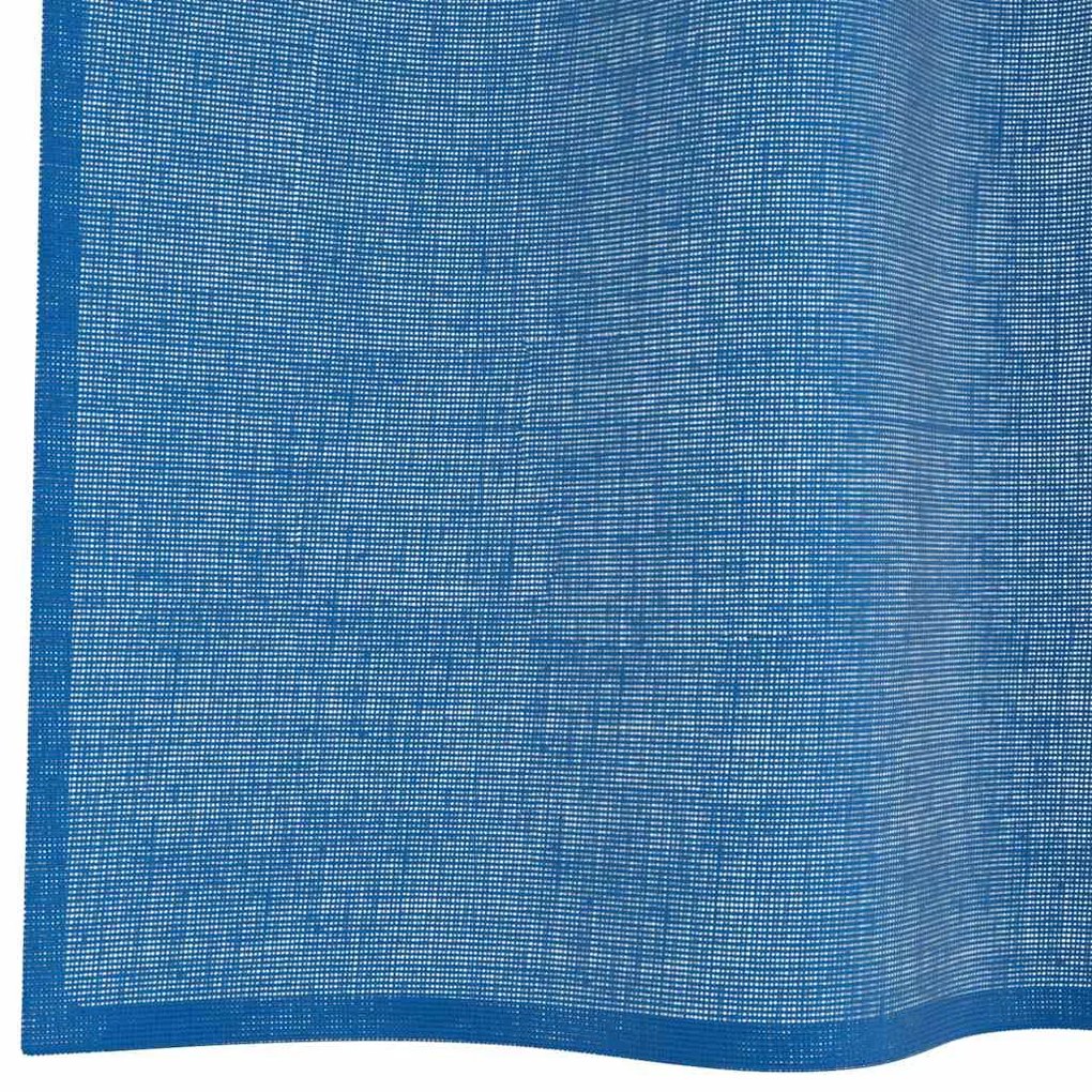Cortinas de voile com ilhós 2 pcs azul real