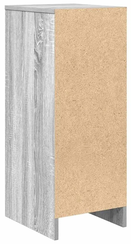 Aparador 29,5x34x76 cm derivados de madeira cinzento sonoma