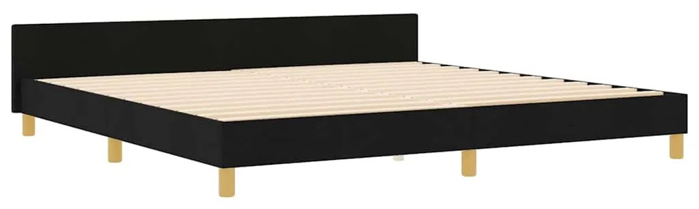 Cama vidaXL Preta 200x200 cm em Tecido