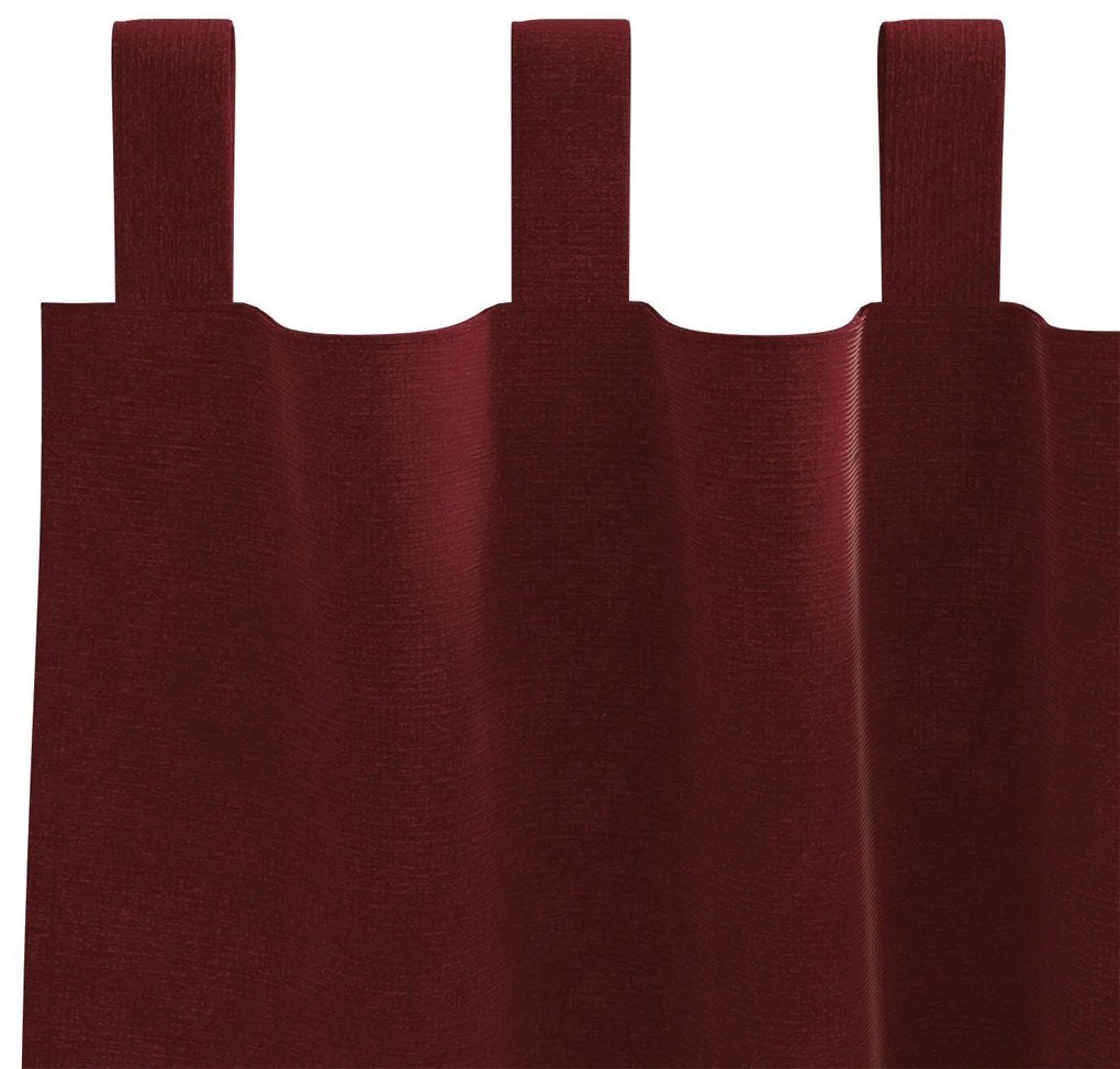 Cortinas Blackout vidaXL com Laços de Suspensão 2 pcs Bordô Veludo