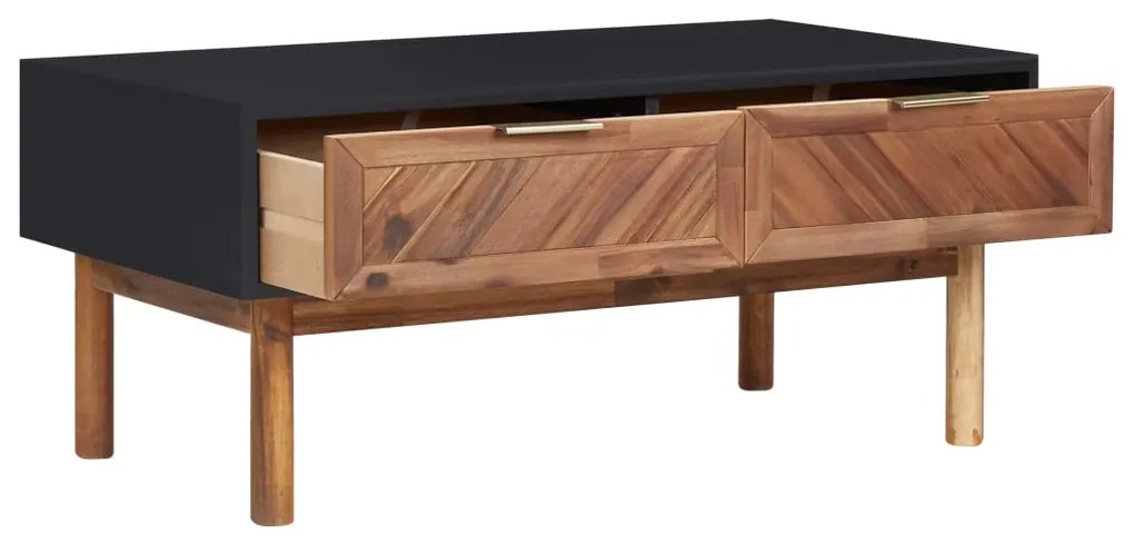 Mesa de centro 90x50x40 cm madeira de acácia maciça e MDF