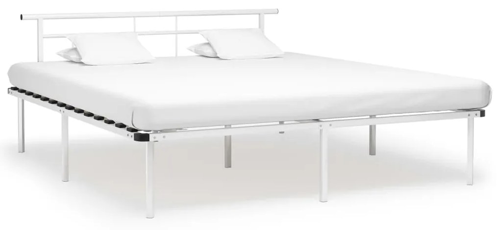 vidaXL Estrutura de cama metal 200x200 cm branco