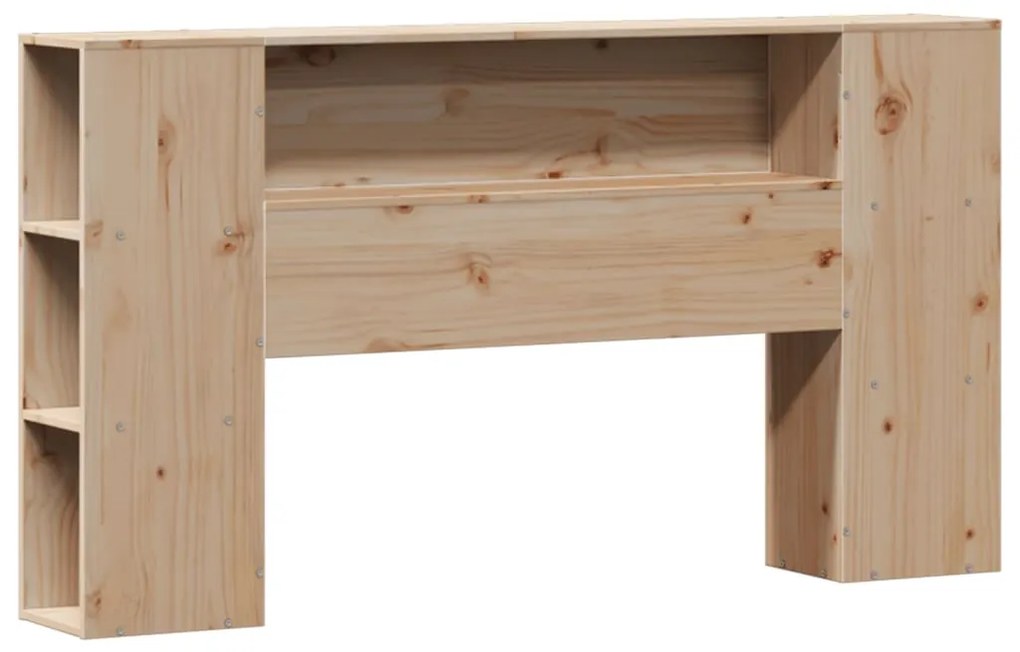 Cama com estante sem colchão 120x190 cm pinho maciço
