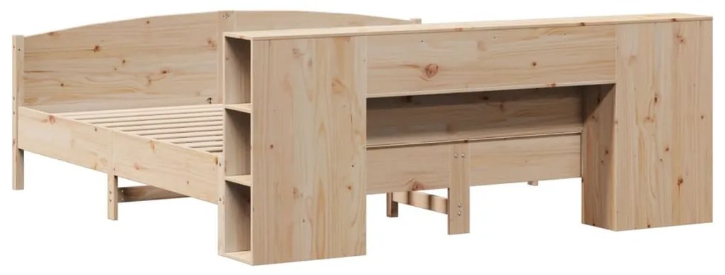 Cama com estante sem colchão 180x200 cm pinho maciço
