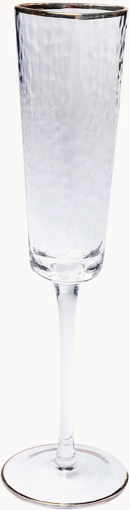 Taças de champanhe artesanais Hommage, conjunto de 4