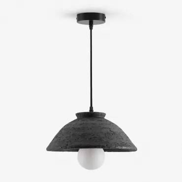 Lâmpada De Teto Suspensa Em Terracota Sainza Ø32 Cm & Negro-de-fumo - Sklum