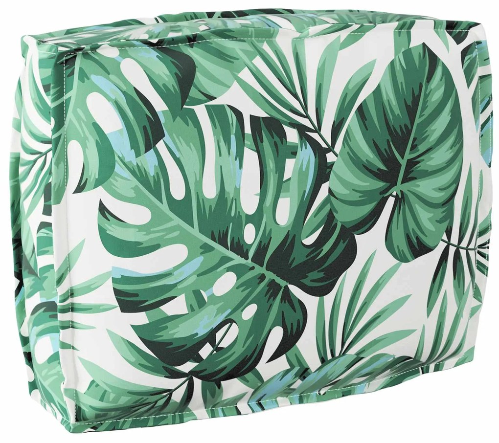 vidaXL Almofada Folha Padrão de Folhas 50 x 40 x 12 cm Tecido Oxford