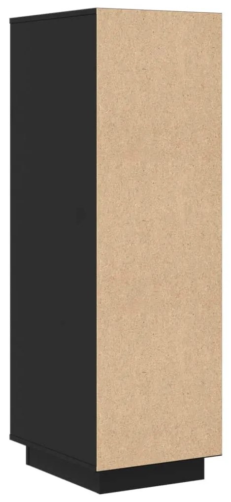 Aparador alto 34x40x108,5 cm pinho maciço preto