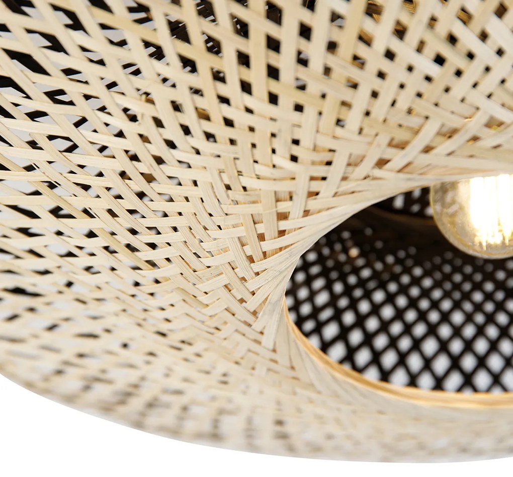 Luminária de teto oriental rattan 50 cm - Rina Oriental