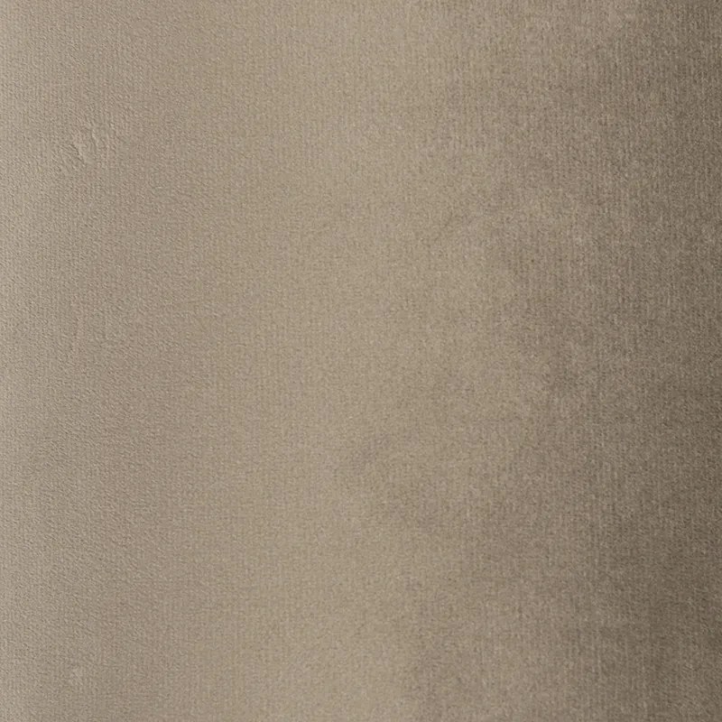 Abajur de veludo Taupe 20/20/20 com interior dourado