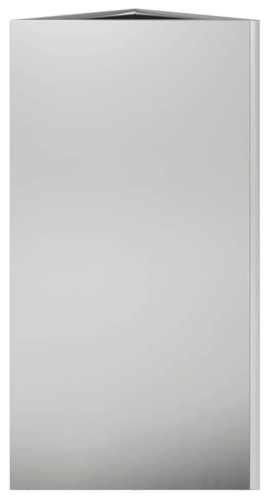 Vaso/floreira de jardim triangular 40x40x75 cm aço galvanizado