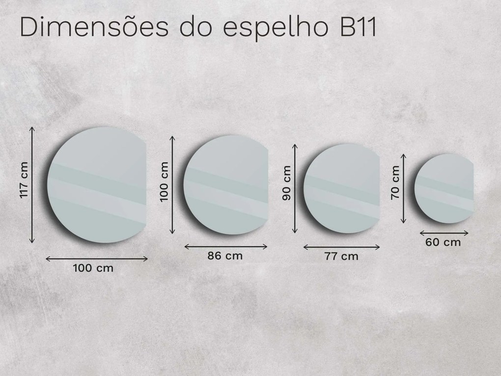 Espelho Base B11 60×70