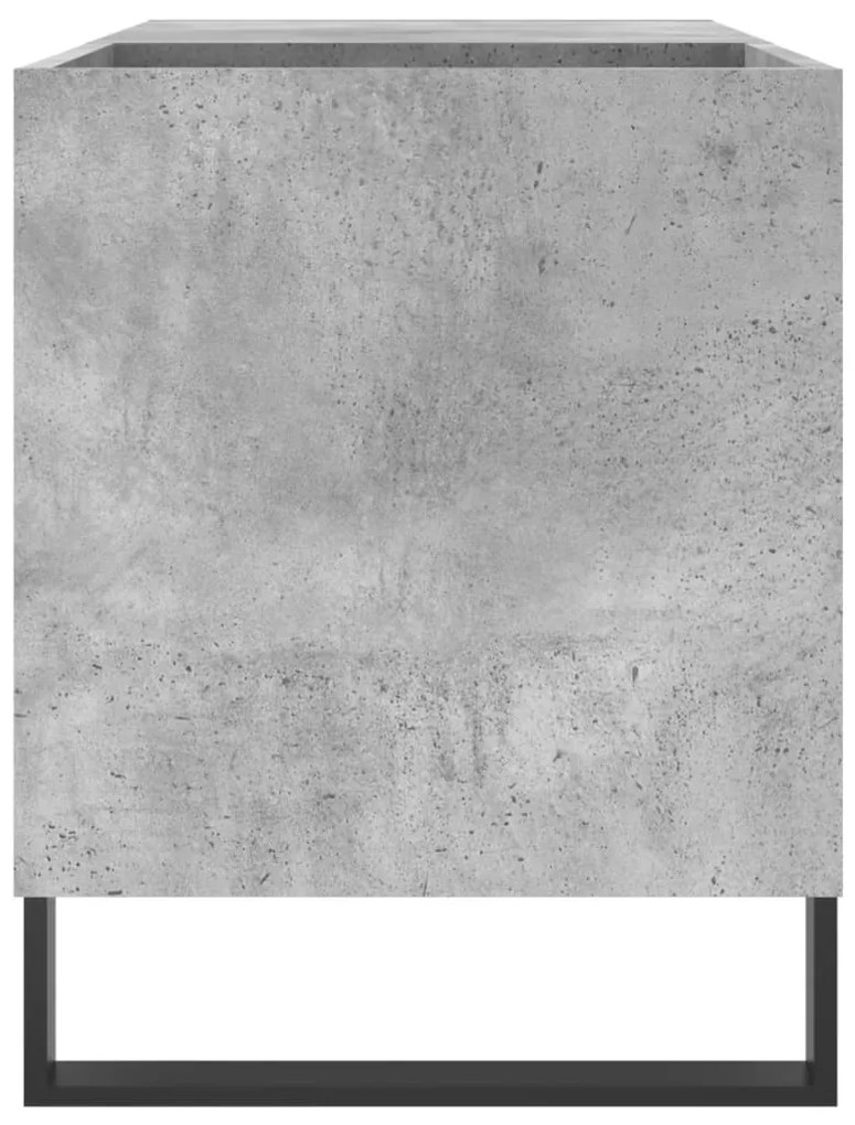 Armário p/ discos 85x38x48 cm deriv. madeira cinzento-cimento