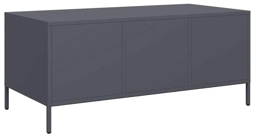 Mesa de centro 101,5x50x43,5 cm aço laminado a frio antracite