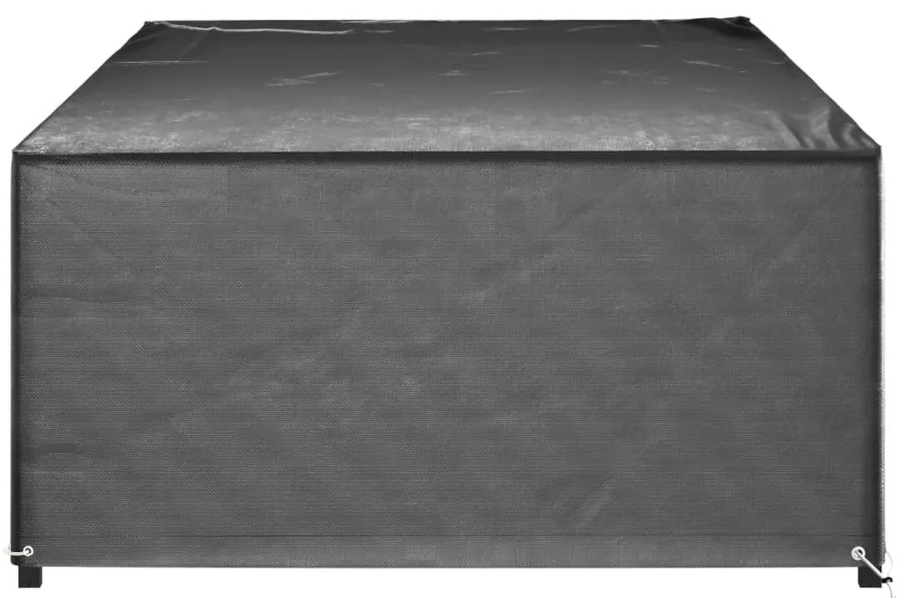 Capas p/ mobília jardim 2 pcs 12 ilhós 315x160x75 cm retangular