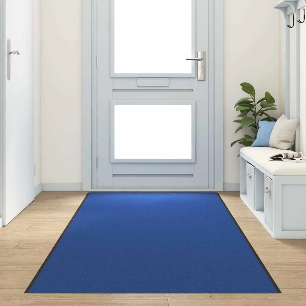 Capacho Lavável Azul 120x400 cm
