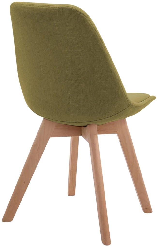 Cadeira de cozinha e sala de jantar Borneo V2 em tecido 48 x 84 x 55 cm Verde