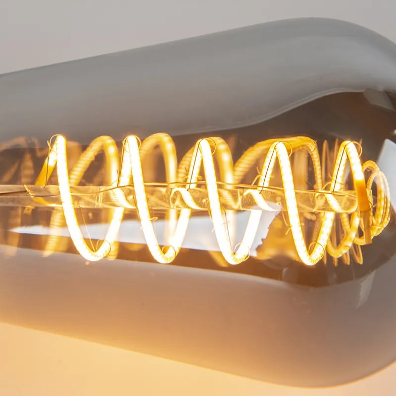 E27 regulável LED lâmpada de filamento trançado fumaça ST64 4W 136 lm 1800K