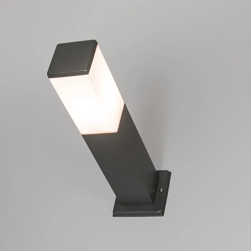 LED Candeeiro de poste exterior inteligente cinzento escuro 45 cm incl. Wifi P45 - Malios Moderno,Design