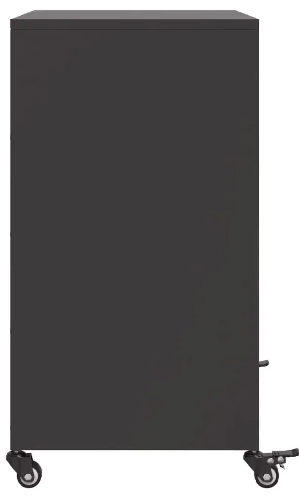 Aparador 68x39x72 cm aço preto