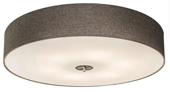 Candeeiro de teto rústico Taupe 70 cm - Drum Jute Country / Rústico,Moderno