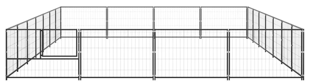 Canil para cães 28 m² aço preto