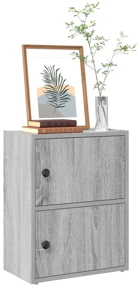 Estante 40x24x52 cm derivados de madeira cinzento sonoma